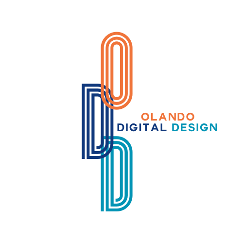 Olando Digital Design logo in colour transparent background